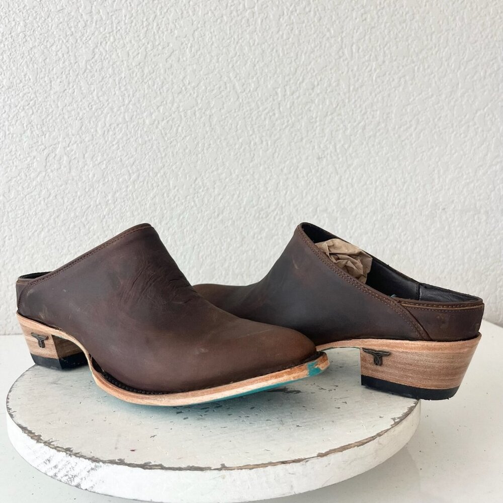 Women’s Brown Leather Mule Clogs - Slip-On Comfort